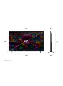 65 inch lg uhd ai ua8500 4k smart tv ai magic remote hdr10 webos25 2025 65ua85006la amae black