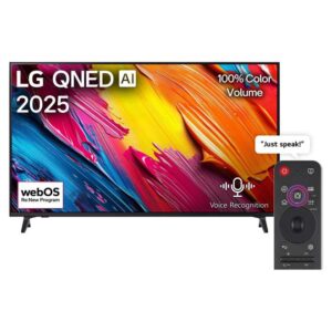 55 inch lg qned ai qned70 4k smart tv, 60hz, ai magic remote, hdr10, webos25, 伪7 ai processor 4k gen8, model year 2025 55qned70a6a black