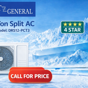 Jet General 1 Ton Split Air Conditioner – 12,000 BTU – 4 Star Energy Saving