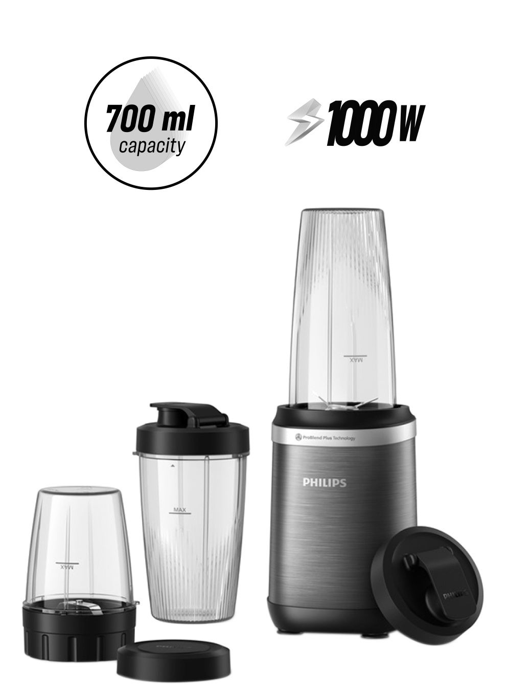 5000 series blender 700 ml 1000 w hr2767/00 black